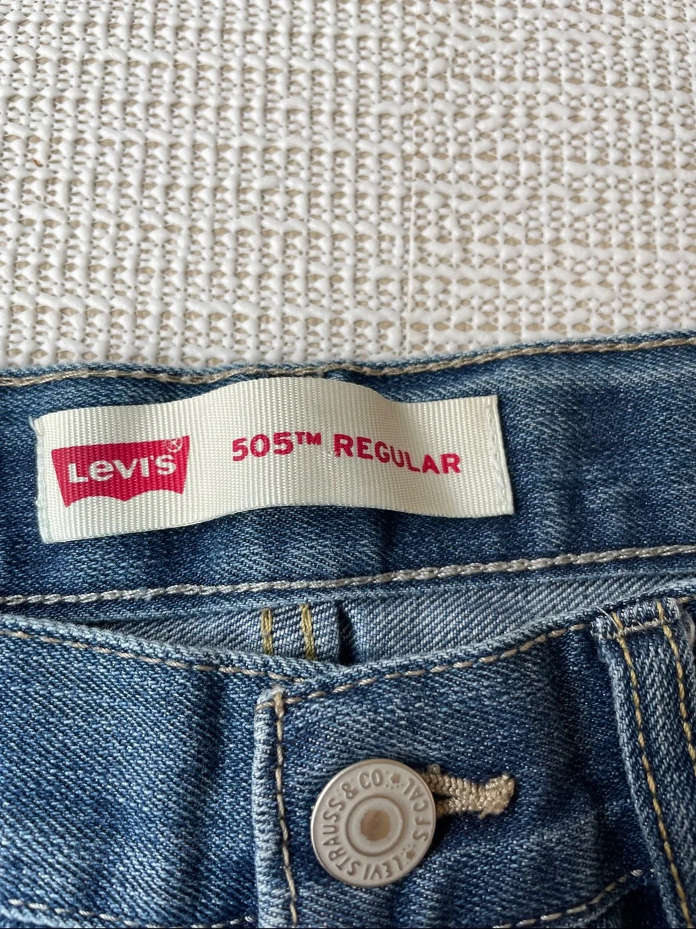 Kids Levi's 505 Straight-leg- Jeans Sz 26-12 Regular- Blue